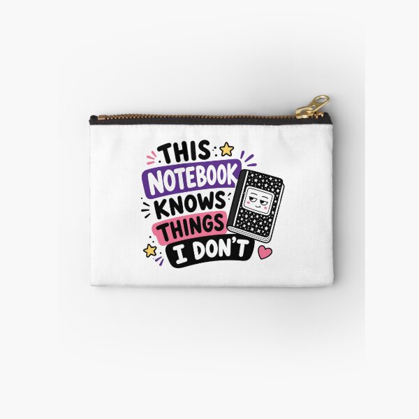 Item preview, This Notebook Knows Things I Don't Funny Notebook Lover Design designed and sold by MonkiFlipp.