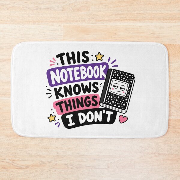 Item preview, This Notebook Knows Things I Don't Funny Notebook Lover Design designed and sold by MonkiFlipp.