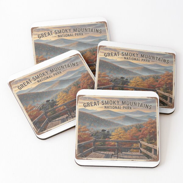 Item preview, Great Smoky Mountains National Park Mountain Travel Art designed and sold by The Souvenir Dept..