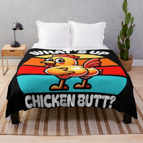 Item preview, What's Up Chicken Butt? Funny Chicken Lover Farm Humor designed and sold by AmaXONIC.