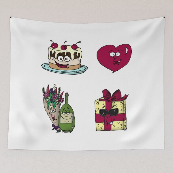 Item preview, Funny Birthday Holiday Sticker Pack | Cute Celebrations Meme designed and sold by MyxaART.