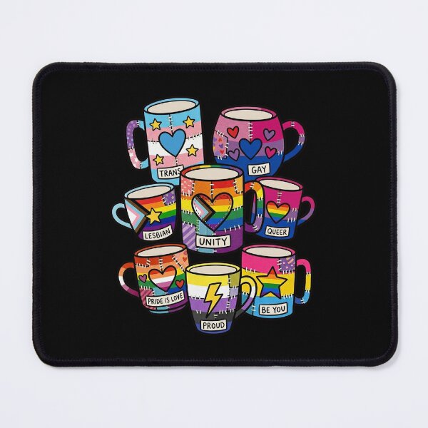 Item preview, Pride Patchwork Mug Collection Illustration designed and sold by Canvas-Whispers.