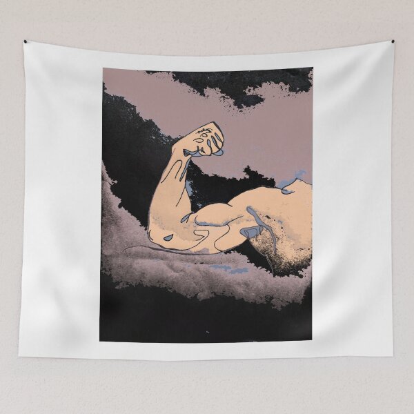 Item preview, Abstract One Line Muscle Arm Pop Art designed and sold by FineLineVibes.