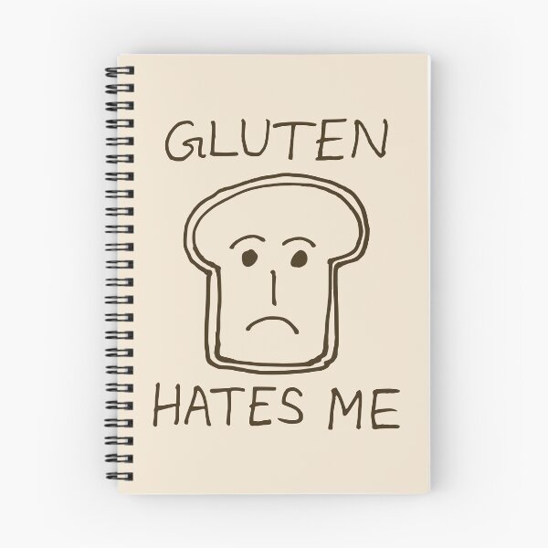 Item preview, Gluten Hates Me Sad Bread Funny Gluten Intolerant Humor designed and sold by KLArtzStore.