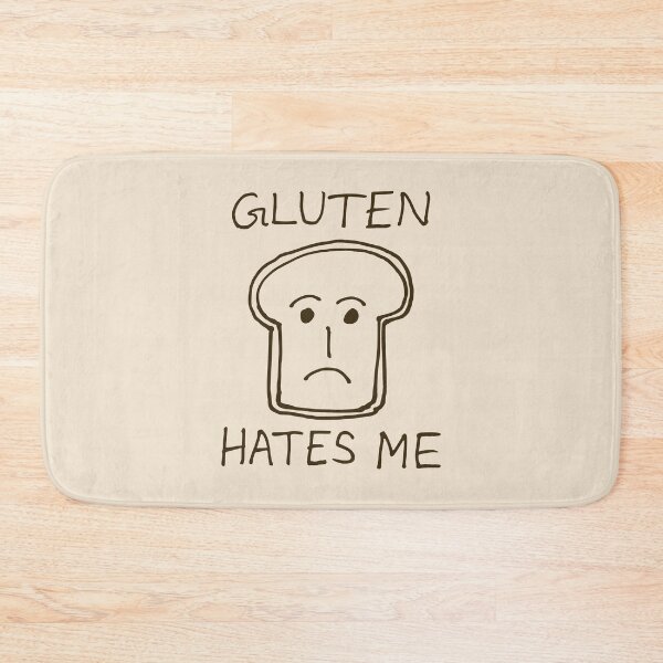 Item preview, Gluten Hates Me Sad Bread Funny Gluten Intolerant Humor designed and sold by KLArtzStore.