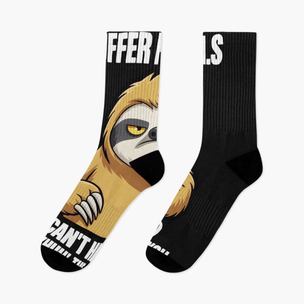 Item preview, I Suffer From C.H.S (Can't Hear Sh!t) I Will 'Hun' The Crap Out Of You Grumpy Sloth Hard Of Hearing Humor designed and sold by AmaXONIC.