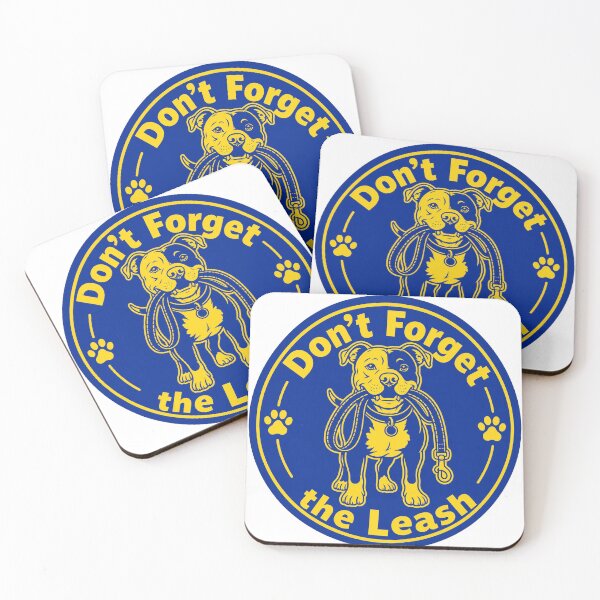 Item preview, Don't Forget the Leash Pitbull Blue Sticker designed and sold by barbastyle.