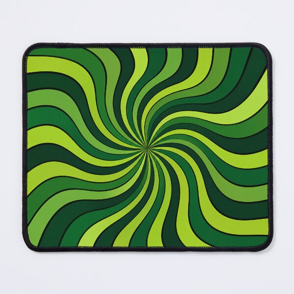 Item preview, Retro Green Spiral Swirl Groovy Abstract Pattern designed and sold by DjFreeq.