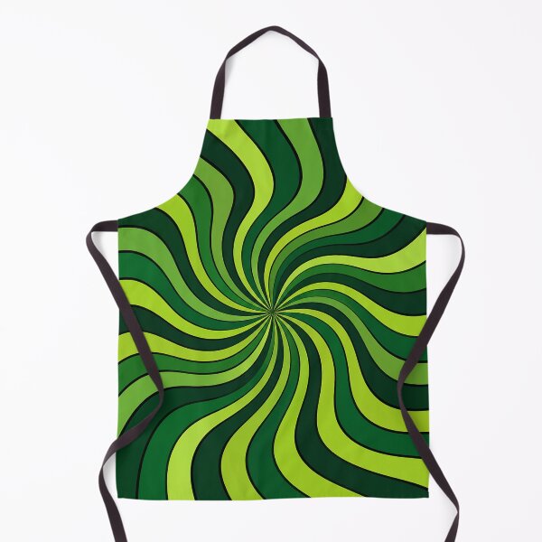 Item preview, Retro Green Spiral Swirl Groovy Abstract Pattern designed and sold by DjFreeq.