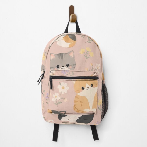 Item preview, Pinky Cute Cat Floral Pastel Pattern designed and sold by Rui Huang.