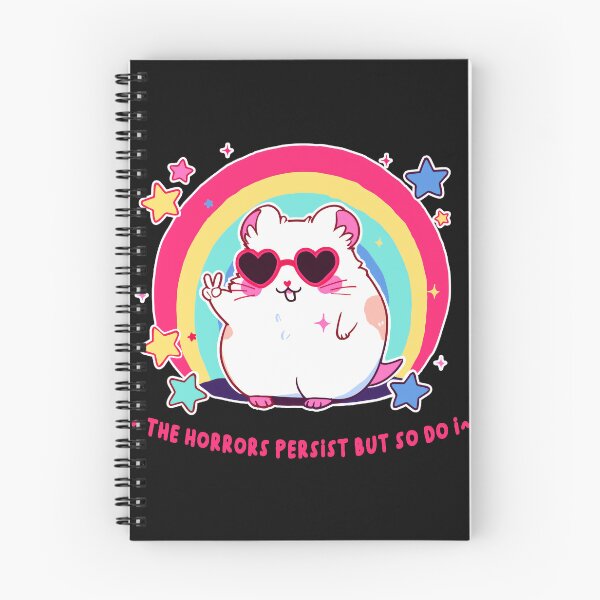Item preview, The Horrors Persist But So Do I Hamster Resilience Pet Lover Dark Humor designed and sold by AmaXONIC.