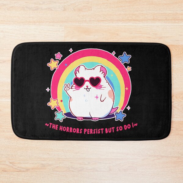 Item preview, The Horrors Persist But So Do I Hamster Resilience Pet Lover Dark Humor designed and sold by AmaXONIC.