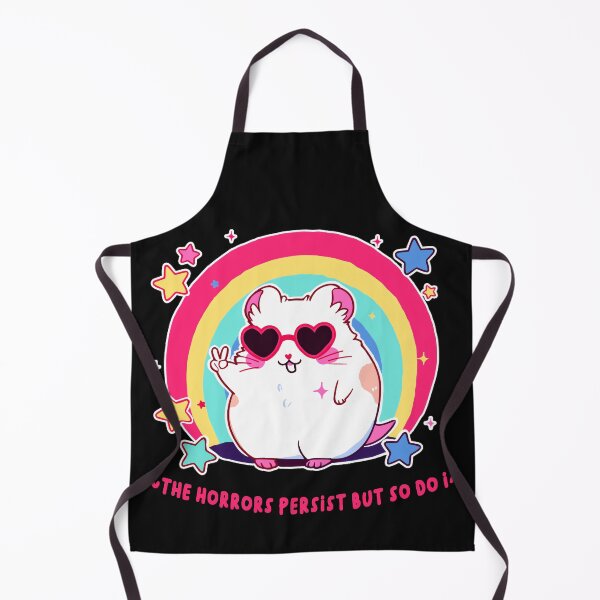 Item preview, The Horrors Persist But So Do I Hamster Resilience Pet Lover Dark Humor designed and sold by AmaXONIC.