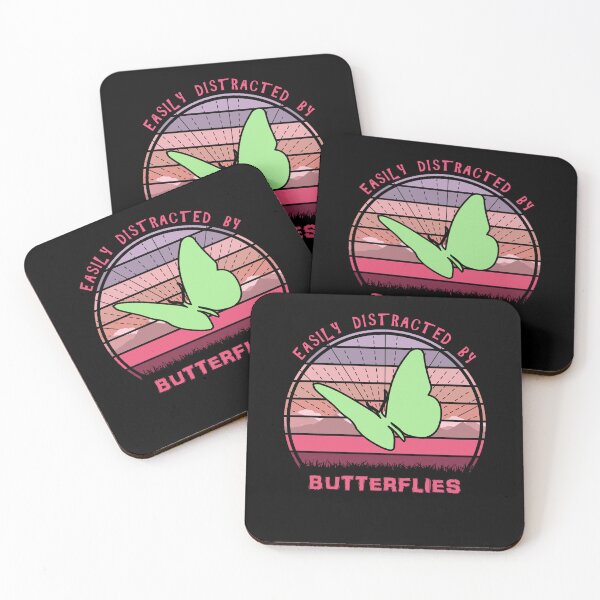 Item preview, Easily Distracted By Butterflies Retro Sunset designed and sold by marke770.