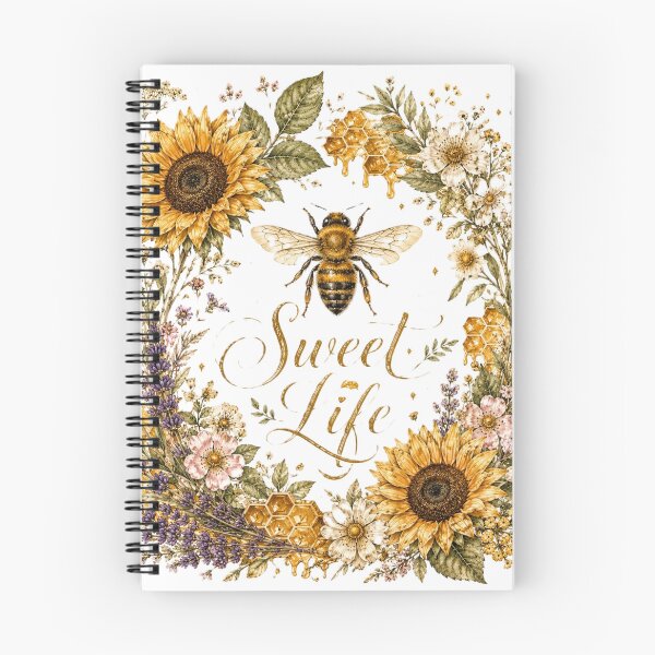 Item preview, Sweet Life – Vintage Bee Wildflower Botanical Cottagecore Art designed and sold by Sharlo Shop.