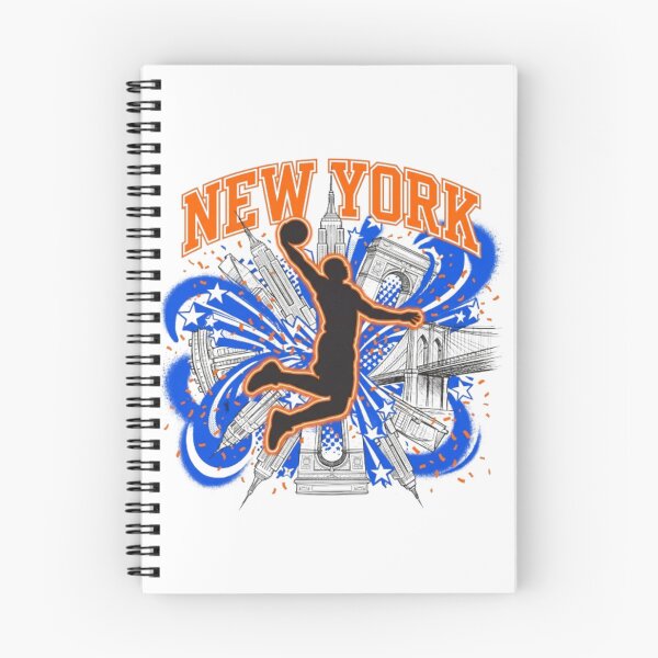 Item preview, New York Knicks Inspired King of the Court Maximalist Basketball Art designed and sold by krish-prints.