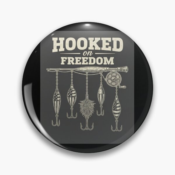 Artikelvorschau, Hooked On Freedom Patriotische Angelköder entworfen und verkauft von SiarheiYur.