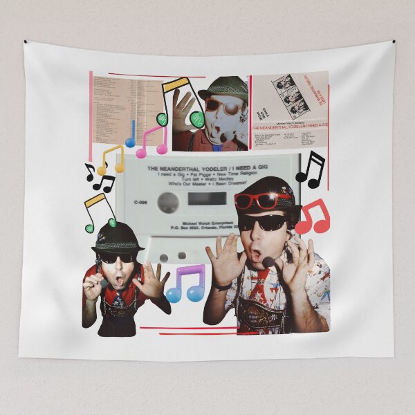 Item preview, Cassette - Neanderthal Yodeler - Artwork original by Michael Welch designed and sold by mwdrum.