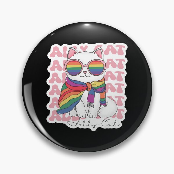 Item preview, Ally Cat Rainbow Pride Illustration designed and sold by ArtDzignsZA.