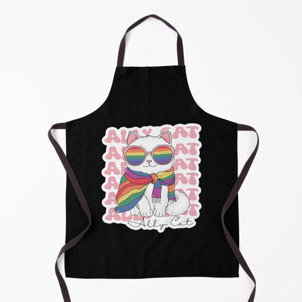 Item preview, Ally Cat Rainbow Pride Illustration designed and sold by Canvas-Whispers.