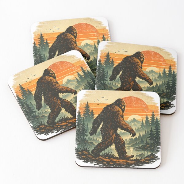 Item preview, Bigfoot Sunset Adventure | Retro Cryptid Forest Design designed and sold by RushVibeWear.