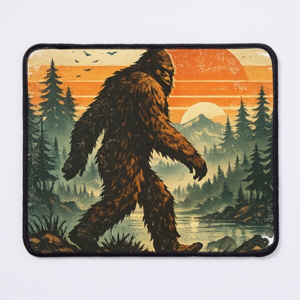 Item preview, Bigfoot Sunset Adventure | Retro Cryptid Forest Design designed and sold by RushVibeWear.