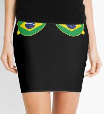 Brazilian Flag Brazil Sunglasses T-Shirt Brazil Flag Tee Mini Skirt