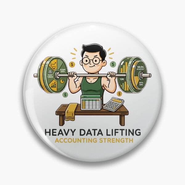 Item preview, Heavy Data Lifting - Accounting Strength - Data Analyst Gym Humor. designed and sold by spreadsheetcafe.