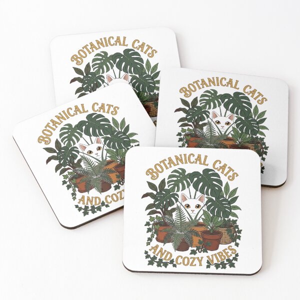 Item preview,  Botanical Cats and Cozy Vibes Floral Retro Cat Vintry Off designed and sold by VintryOff.