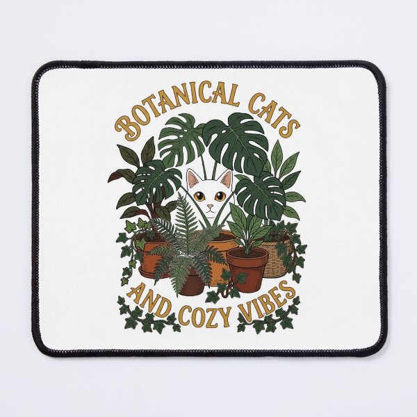 Item preview, Botanical Cats and Cozy Vibes Floral Retro Cat Vintry Off designed and sold by VintryOff.