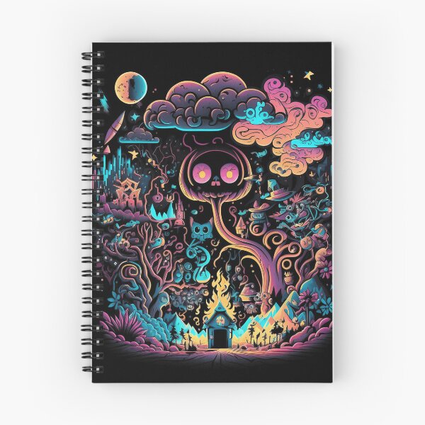 Item preview, Neon Pumpkin Skull Surreal Fantasy World designed and sold by REXELENS.