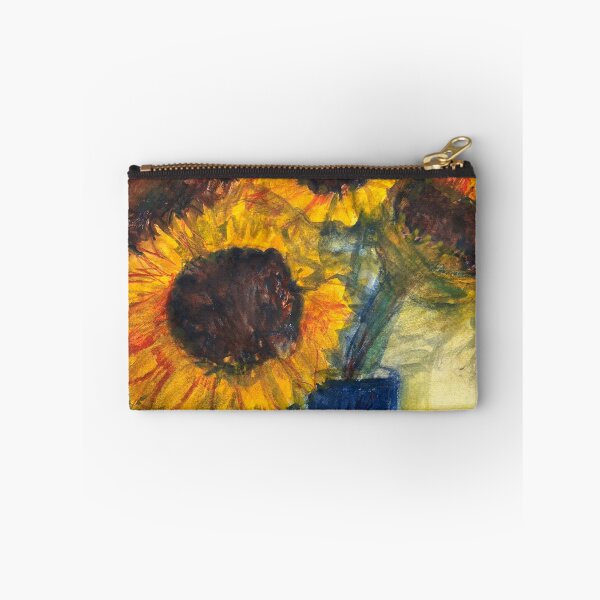 Item preview, Sunflowers in Blue Vase designed and sold by Visuddhi.
