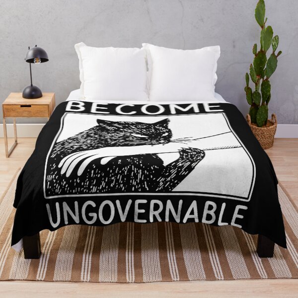 Item preview, Become Ungovernable Cat Rebel Defiant Independence designed and sold by AmaXONIC.
