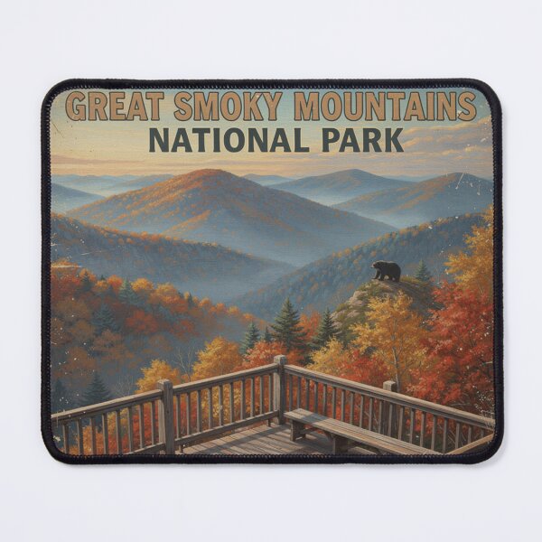 Item preview, Great Smoky Mountains National Park Autumn Illustration designed and sold by The Souvenir Dept..
