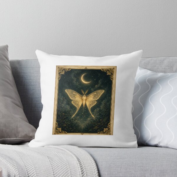 Item preview, Luminous Vintage Moth Specimen — Dark Academia Botanical Wall Art designed and sold by Brackenlume Studio.