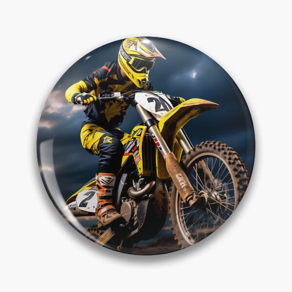 Item preview, High Flying Motocross Racer Jumping Under A Stormy Sky designed and sold by RevUpDesign.