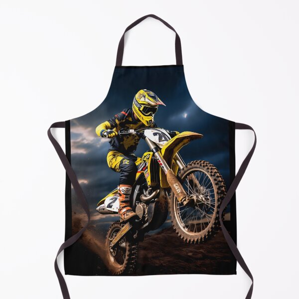 Item preview, High Flying Motocross Racer Jumping Under A Stormy Sky designed and sold by RevUpDesign.