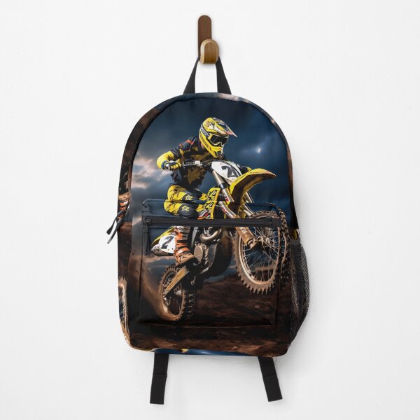 Item preview, High Flying Motocross Racer Jumping Under A Stormy Sky designed and sold by RevUpDesign.