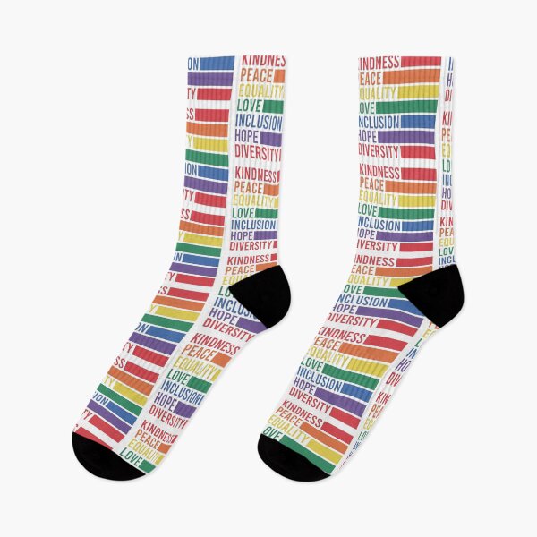 Item preview, Kindness Peace Equality Love Inclusion Hope Diversity – Rainbow Pride designed and sold by Canvas-Whispers.