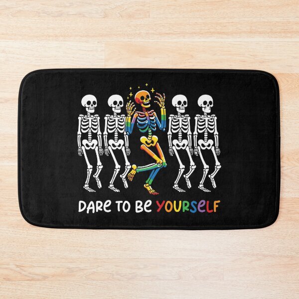 Item preview, Dare To Be Yourself – Rainbow Skeleton Pride designed and sold by Canvas-Whispers.