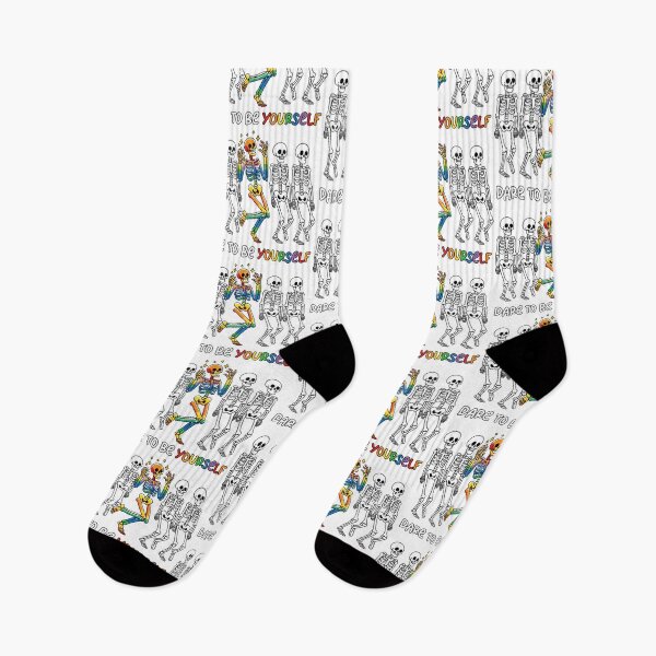 Item preview, Dare To Be Yourself – Rainbow Skeleton Pride designed and sold by Canvas-Whispers.