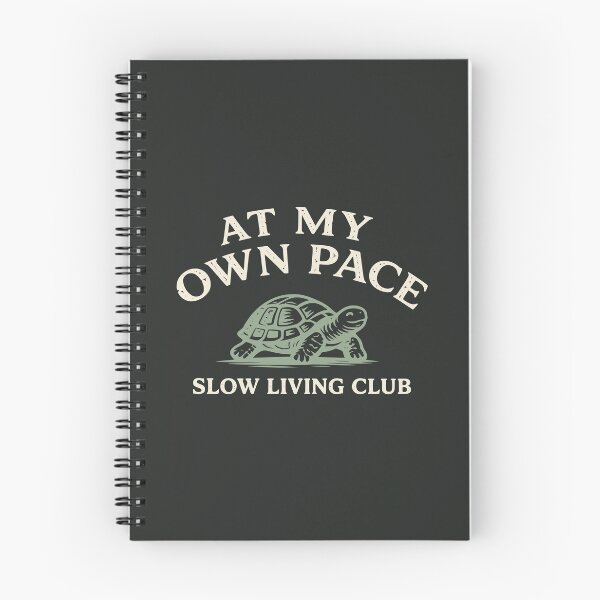 Item preview, At My Own Pace Turtle | Slow Living Club Vintage Retro designed and sold by MavtM.