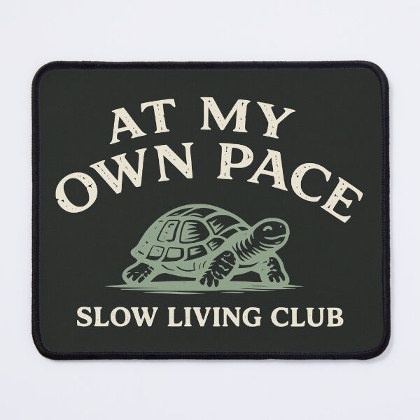 Item preview, At My Own Pace Turtle | Slow Living Club Vintage Retro designed and sold by MavtM.