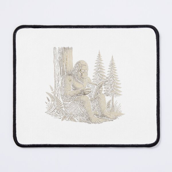 Item preview, Sasquatch Reading Book In Forest designed and sold by SiarheiYur.