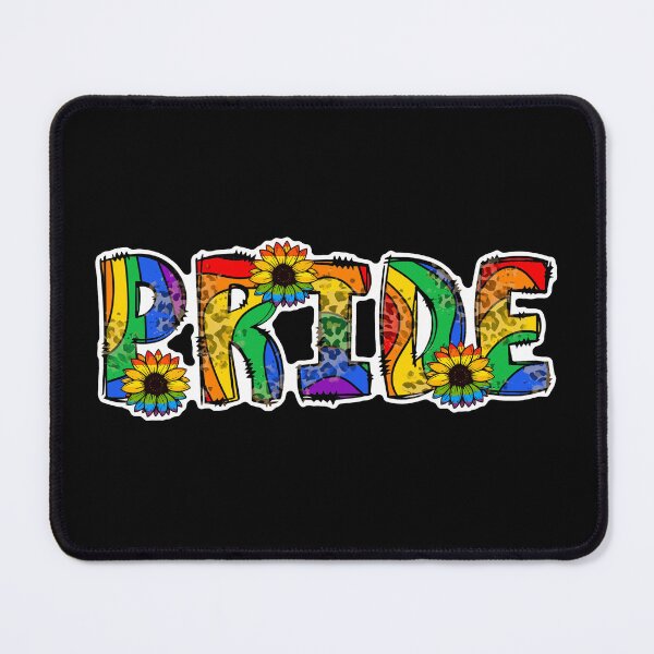 Item preview, Pride – Rainbow Sunflower Leopard Print Typography designed and sold by Canvas-Whispers.