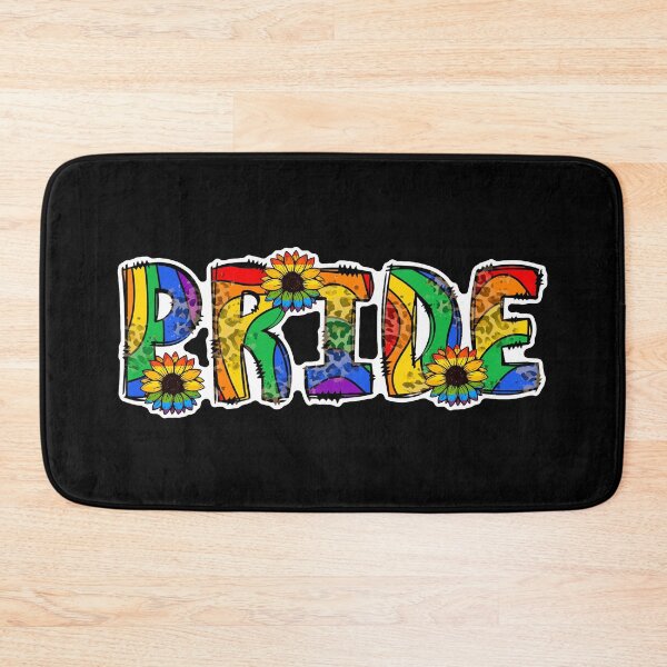 Item preview, Pride – Rainbow Sunflower Leopard Print Typography designed and sold by Canvas-Whispers.