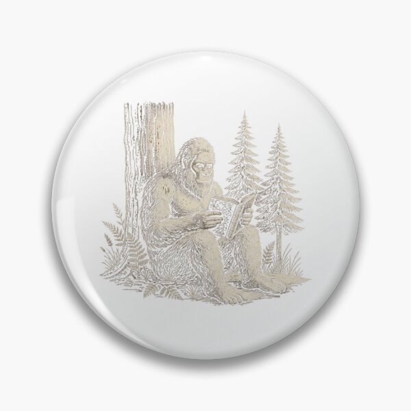 Item preview, Sasquatch Reading Book In Forest designed and sold by SiarheiYur.