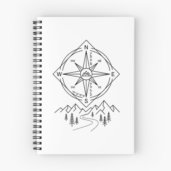 Item preview, Compass Rose Vintage Minimalist HikingTrail Adventure National Park Vacation designed and sold by Yellowriversss.