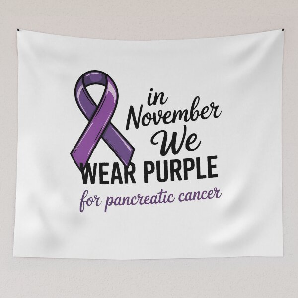 Item preview, In November We Wear Purple Pancreatic Cancer Awareness designed and sold by SapfireStuArt.