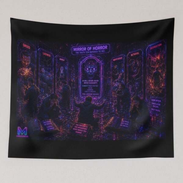 Item preview, AI Mirror of Horror - Cyberpunk Final Judgment designed and sold by bbbpetr100.